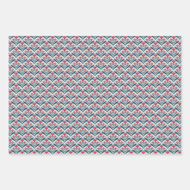 Feuille De Papier Cadeau Ensemble Cosmic Bloom 1 (Devant)