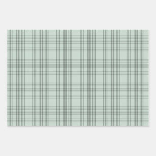 Feuille De Papier Cadeau Ensemble d'enveloppes Cadeau Tartan