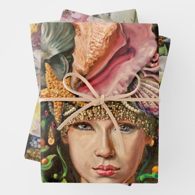 Feuille De Papier Cadeau Ensemble d'enveloppes de collection Queen (En situation)