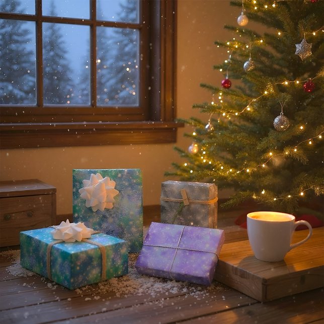 Feuille De Papier Cadeau Ensemble Shimmer Galaxy (Créateur téléchargé)