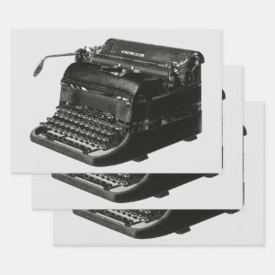 Feuille De Papier Cadeau Entreprise vintage, Antique Office Manuel Machine