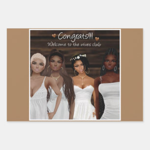 Feuille De Papier Cadeau Enveloppe cadeau Brown pour bébés sucre 4