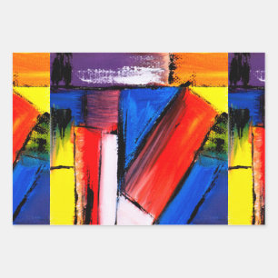 Feuille De Papier Cadeau Enveloppe cadeau d'art moderne