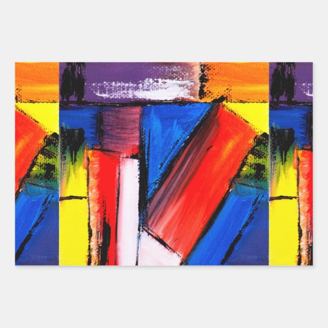 Feuille De Papier Cadeau Enveloppe cadeau d'art moderne (Devant)