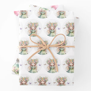 Feuille De Papier Cadeau Enveloppe cadeau Fairy and Butterfly