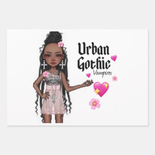 Feuille De Papier Cadeau Enveloppe cadeau gothique urbain 7