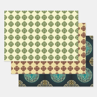 Feuille De Papier Cadeau Enveloppe cadeau Motif celtique