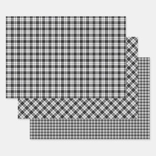 Feuille De Papier Cadeau Enveloppe cadeau plaqué noir et blanc HAMbyWG