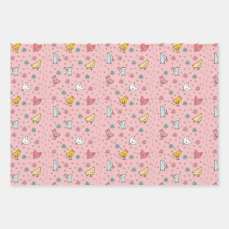 Feuille De Papier Cadeau Enveloppe Cadeau Unisex au poulet mou