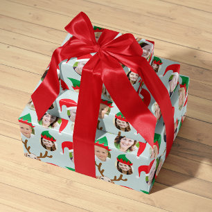 Feuille De Papier Cadeau Enveloppe de Noël Six Photo personnalisée Envelopp