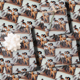 Feuille De Papier Cadeau Enveloppe d'image personnalisée pour la famille, E