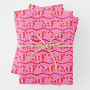 Feuille De Papier Cadeau Enveloppement cadeau coloré de 30e anniversaire