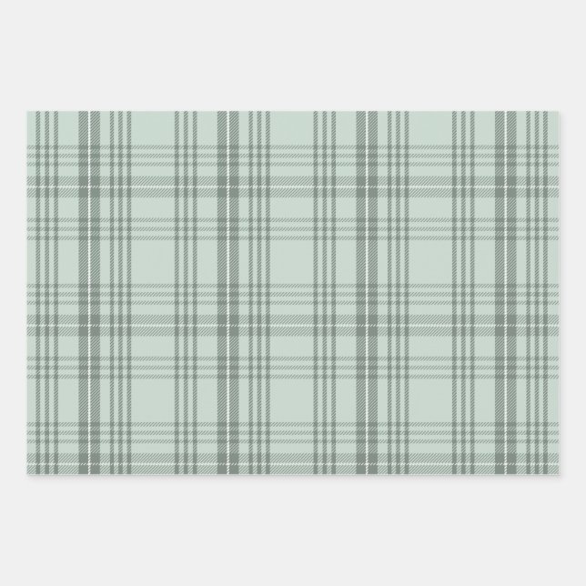 Feuille De Papier Cadeau Enveloppement cadeau en tons gris (Devant)