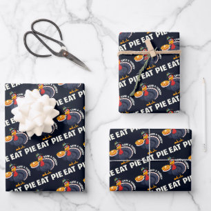 Feuille De Papier Cadeau Épargnez une dinde, mangez de la tarte ! Drôle de