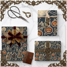Éphémère Halloween vintage Art découpage victorien
