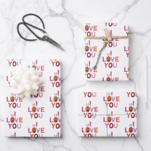 Feuille De Papier Cadeau Eric Carle   Caterpillar I Love You