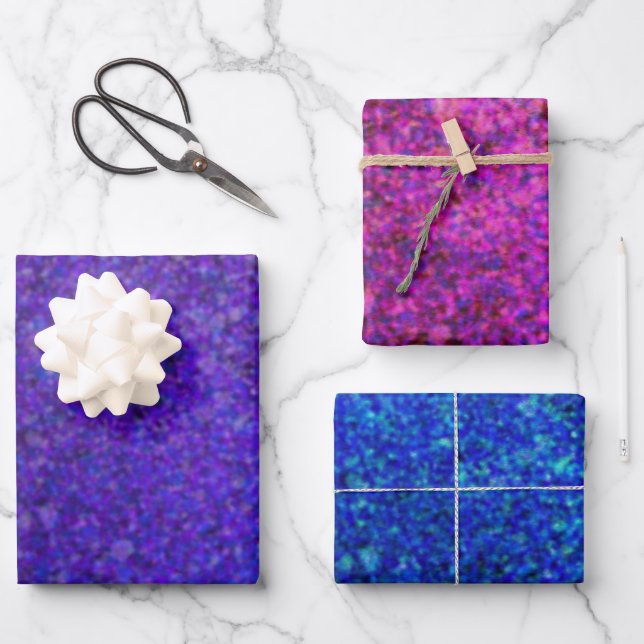 Feuille De Papier Cadeau Étincelles (Recto)