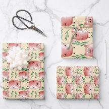 Étiquettes Cadeaux de Cochon Mignon Anniversaire