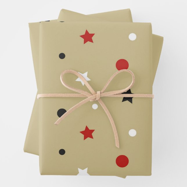 Feuille De Papier Cadeau Étoiles (En situation)
