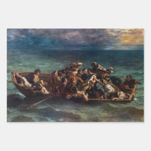 Feuille De Papier Cadeau Eugene Delacroix - L'épave de Don Juan