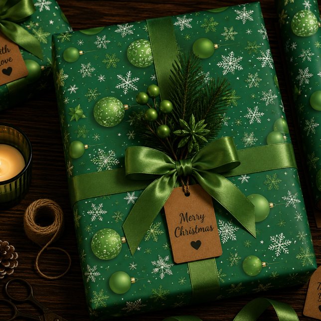 Feuille De Papier Cadeau Evergreen Noel (Créateur téléchargé)