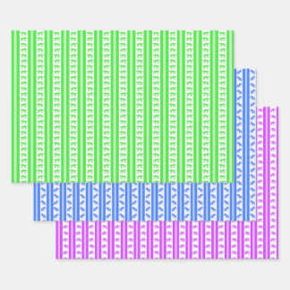 Feuille De Papier Cadeau Extinct Animals in Neon Wrapping Paper