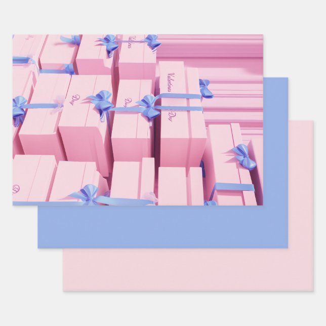 Feuille De Papier Cadeau Extravaganza cadeau de la Saint-Valentin (Lot)