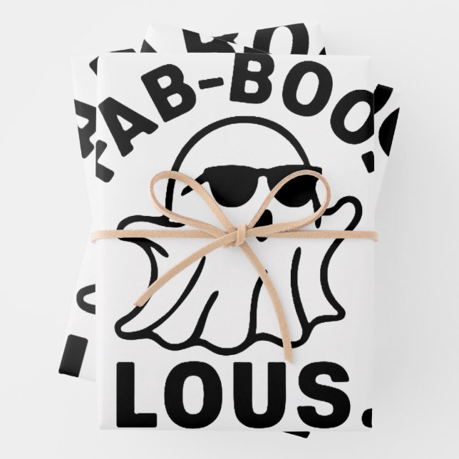FEUILLE DE PAPIER CADEAU FAB-BOO-LOUS (En situation)