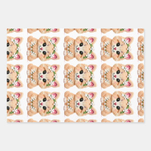 Feuille De Papier Cadeau Faux Chat de Noël au crochet à faux point – Concep