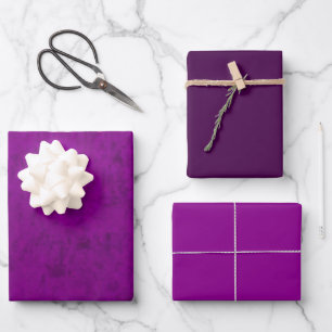 Feuille De Papier Cadeau Faux éclate de velours violet