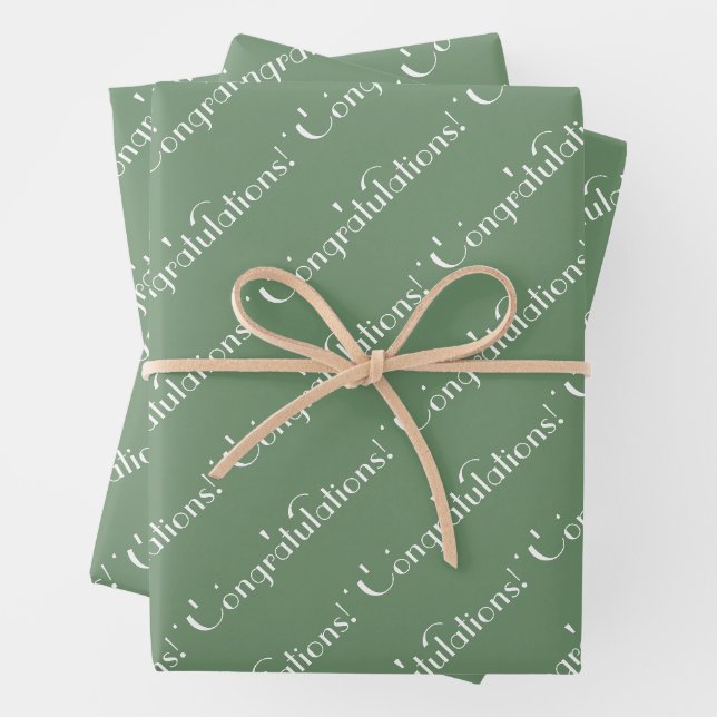 Feuille De Papier Cadeau Félicitations (En situation)