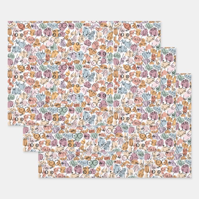 Feuille De Papier Cadeau féministe amusante (Lot)