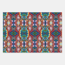 Femme guerrière psychédélique