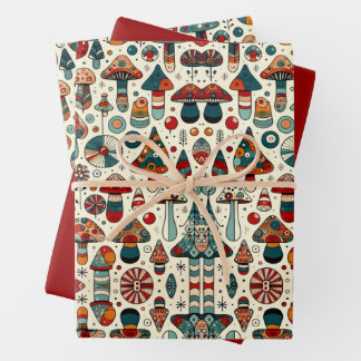 Feuille De Papier Cadeau Festif