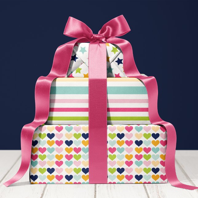 Feuille De Papier Cadeau Fête d'anniversaire aux couleurs vives (Créateur téléchargé)