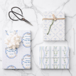 Feuille De Papier Cadeau Fête de Naissance Garçon Silly Goose Arc-en-ciel
