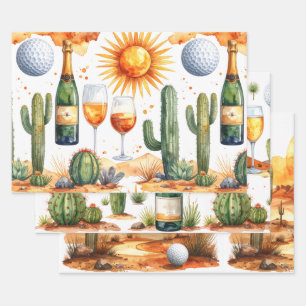Feuille De Papier Cadeau Fête de retraite de golf en Arizona