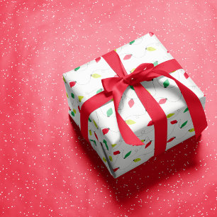 Feuille De Papier Cadeau Fête des lumières colorées