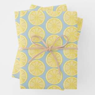 Feuille De Papier Cadeau Fête du Lemon Slice Amalfi