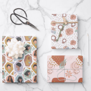 Feuille De Papier Cadeau Fête internationale de la femme : Envelopper les f