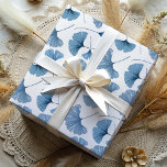 Feuille De Papier Cadeau Feuillage moderne Dusty Blue Ginkgo<br><div class="desc">Superbe conception de ginkgo bleu poussiéreux,  adapté à toutes les occasions de cadeaux. Des illustrations d'aquarelle élégantes ont été disposées dans une répétition multidirectionnelle. Veuillez voir d'autres objets de cette collection unique.</div>