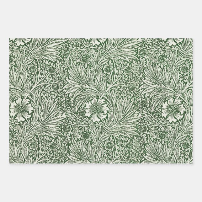 Feuille De Papier Cadeau Feuillet plat William Morris Wrapper Paper SET (Devant)