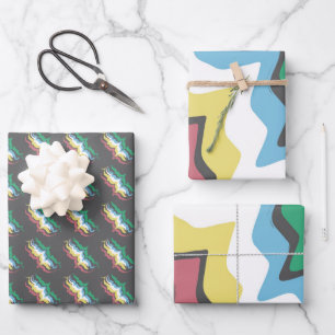 Feuille De Papier Cadeau Fierté D'Invalidité Mois De Juillet Couleurs De Se