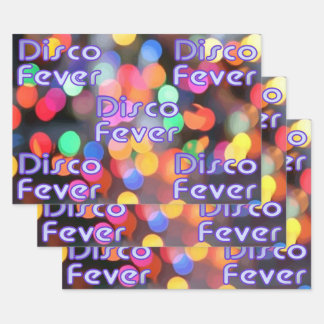 Feuille De Papier Cadeau Fièvre Disco 1