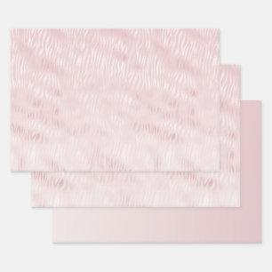 Feuille De Papier Cadeau Fille Glam Blush Pink Zebra Imprimer