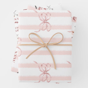 Feuille De Papier Cadeau Fille Rose Nouveau à la Fête de Golf pour Bébé