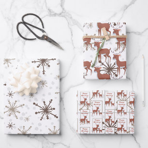 Feuille De Papier Cadeau Flèches dorées