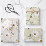 Feuille De Papier Cadeau Fleur de marguerite aquarelle florale sauvage<br><div class="desc">Créez du papier d'emballage personnalisé et du papier cadeau personnalisé pour toutes les occasions. Lorsque vous offrez un cadeau emballé dans du papier d'emballage personnalisé,  c'est sûr de mettre un sourire sur le visage de tout le monde !</div>