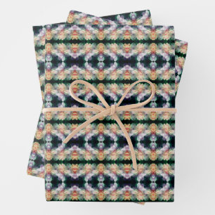 Feuille De Papier Cadeau Fleur de pivoine rose Abstraite