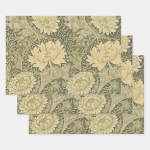 Feuille De Papier Cadeau Fleur de Sauge Chrysanthème de William Morris